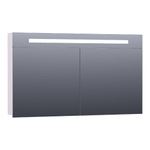 Saniclass 2.0 Spiegelkast - 120x70x15cm - verlichting geintegreerd - 2 links- en rechtsdraaiende spiegeldeuren - MDF - mat wit SW371676