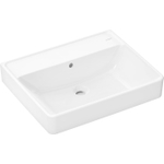 Hansgrohe Xanuia Q Wastafel/Fontein - 60x48cm - opbouw - zonder kraangaten - met overloop - wit glans SW1165084