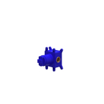 IVY Inbouwbox - voor inbouw stopkraan - symmetry - donker blauw SW1031034