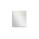 Adema Squared 2.0 miroir – 60 x 70 cm – LED directe en haut – Argent mat SW647631