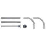 Sealskin Tringle de rideau de douche Combi set tube 20mm Aluminium pour 90x90x90cm ou 90x170cm Chrome CO275559018