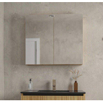 Saniclass Holz Base Armoire miroir - 80x70cm - chêne SW773979