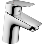 Hansgrohe Logis 1 greeps wastafelkraan - 70 met afvoerplug - hoogglans chroom 0605642