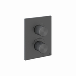 Crosswater 3ONE6 Crossbox Élément de finition - thermostatique - 3 fonctions - slate (gunmetal) SW927906