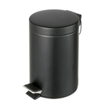 Geesa Hotel Poubelle à pédale 3 litres Noir SW158993