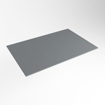 Mondiaz TOP 46 Plan sous vasque - 70x46x0.9cm - compatible comme plan de meuble - solid surface - Plata SW1017798