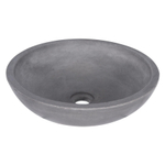 Differnz Ravano Vasque à poser Ronde 40x12cm Béton gris SW373266