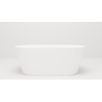 Crosstone by Arcqua Evi solid surface baignoire îlot 180x80x57 mat blanc SW857167