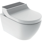 Geberit AquaClean Tuma Comfort Douchewc - douche wc- zwart glas decorplaat - glans wit SW87554