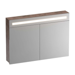 BRAUER Promise armoire de toilette - 100x70x15cm - avec éclairage direct - 2 portes de miroir simple face - Erosion SW720888