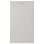 Zenon Essenza Minimal douchevloer - 160x100cm - antislip - antibacterieel - mineraalmarmer - rechthoek - Vertigo light (grijs) SW1418469