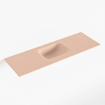 Mondiaz LEX Fontein - 90x30x0.9cm - wasbak midden - zonder kraangaten - voor toiletmeubel - Solid surface - Rosee SW1025965