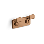 Clou Fold dubbele haak brons geborsteld PVD SW917300