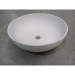 Njoy solidthin vasque 39x14.5x39cm à poser solid surface blanc mat SW643904