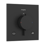 Hansgrohe Ecostat Comfort E inbouwthermostaat voor 2 functies met geïntegreerde zekerheidscombinatie EN1717 mat zwart SW1388136