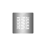 ZEZA Grade Grille de Receveur de Douche - 13x13cm - Inox SW1129625