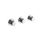 Hotbath Cobber X Afbouwdeel - voor douchethermostaat - met 2 stopkranen horizontaal/verticaal - hoogglans chroom SW440700