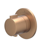 IVY Pact Partie apparente - pour mitigeur thermostatique encastré - Symmetry - rosace ronde - cuivre brossé mat PVD SW1031037