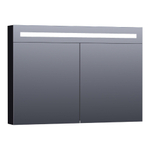 BRAUER Promise Deluxe armoire de toilette – 99 x 70 x 15 cm – LED directe – Noir mat SW371656