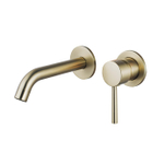 Fortifura Calvi Wastafelkraan - inbouw - met inbouwdeel - PVD - geborsteld messing (goud) SW720228