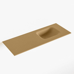 Mondiaz LEX Fontein - 80x30x0.9cm - wasbak Rechts - zonder kraangaten - voor toiletmeubel - Solid surface - Oro SW1025971