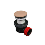 Mondiaz Click sifon - 6.7cm - ruimtebesparend - rond - Solid surface rosee SW704612