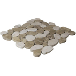 La mosaïque en pierre naturelle Mosaic Factory - 30,5x30cm - carrelage mural et de sol - Organique - marbre - Brown Mix (marron) SW1235302