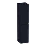 BRAUER Joy Wavy Hoge kast - 160x35x35cm - 1 deur - links- of rechtsdraaiend - greeploos - mat zwart SW1204193