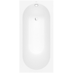 Villeroy & Boch Oberon kunststof bad quaryl ovaal - 160x75x45cm - inclusief poten - Stone White (mat wit) SW454543