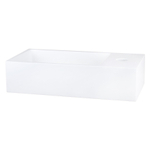 Differnz Solid Lavabo pour WC solid surface blanc 36 x 18,5 x 9 cm SW705498