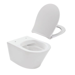 Wiesbaden Vesta WC suspendu sans bride 52cm cuvette profonde avec abattant softclose et quickrelease blanc SW705619