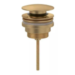 Villeroy & Boch Universal afvoerplug - push to open - Rond - matt brushed gold (goud) SW974768