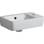 Geberit Renova compact Lave-mains avec trou pour robinet à droite avec trop-plein 40x25x15cm blanc SW417365