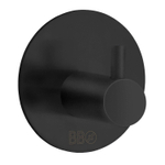 Smedbo Beslagsboden Porte-serviettes - 4.8x4.8x3cm - auto-adhésif - inox noir mat SW890041