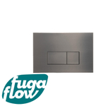 FugaFlow Metal Bedieningsplaat - bedieningspaneel voor Geberit UP320 inbouwreservoir - dualflush - rechthoekige knoppen - metaal gunmetal SW999935