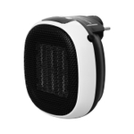 Eurom Plug in heater Chauffage céramique Prise murale 700 watts blanc noir SW486883
