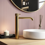 Hotbath Cobber X mitigeur haut pour lavabo sans vidage laiton brossé PVD SW440702