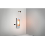 Sunshower Round Small Plus infrarood en UV licht opbouw incl. wandbeugel 95x33x12cm White SW769441