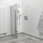 Marenza Bellini Inloopdouche - 80x200cm - veiligheidsglas - spiegel buitenzijde - anti kalk - chroom SW238188