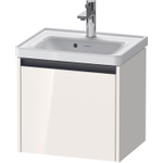 Duravit Ketho 2 meuble bas sous lavabo avec 1 tiroir 48.4x37.5x44cm avec poignée blanc brillant anthracite SW772021