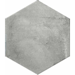 Cir Miami Vloer- en wandtegel hexagon 24x28cm 10mm R10 porcellanato Dust Grey SW295262