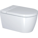 Duravit Sensowash Starck F Lite douchewc - 37.8x57.5cm - spoelrandloos - met closetzitting - compact - glans wit SW420600