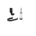 Grohe Selection Toiletaccessoires - closethouder - zonder klep - closetborstelset - handdoekhaak - phantom black (zwart) SW1204285