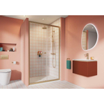 Crosswater Clear 6 Schuifdeur - 160cm - geanodiseerd messing geborsteld (goud) SW916815