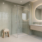 Fortifura Galeria Douchecabine - 100x140x200 - profiel veiligheidsglas - antikalk - chroom SW1224376