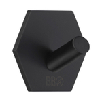 Smedbo bb crochet porte-serviettes hexagonal en acier inoxydable noir mat SW890049