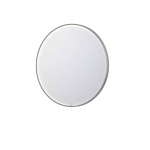 INK Sp24 miroir 100x4x100cm à leds en bas et en haut à couleur changeante miroir chauffant rond dans un cadre en acier aluminium inox brossé SW798433