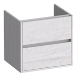 BRAUER Adore wastafelonderkast - 60x46x55cm - 2 softclose lades - greeploos - 1 sifon uitsparing - Forest Seashell SW1198360