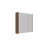 Saniclass Holz Pure Spiegelkast - 60x63x16cm - inclusief zijpanelen - Walnut pure SW1448800