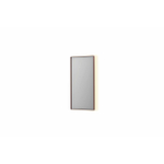 INK SP32 miroir - 40x4x80cm rectangulaire en cadre acier incl LED indir - chauffage - changement de couleur - dimmable et interrupteur - cuivre brossé SW955951